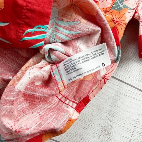 Cat & Jack Floral Tropical Collared Shirt - Picture 3 of 4